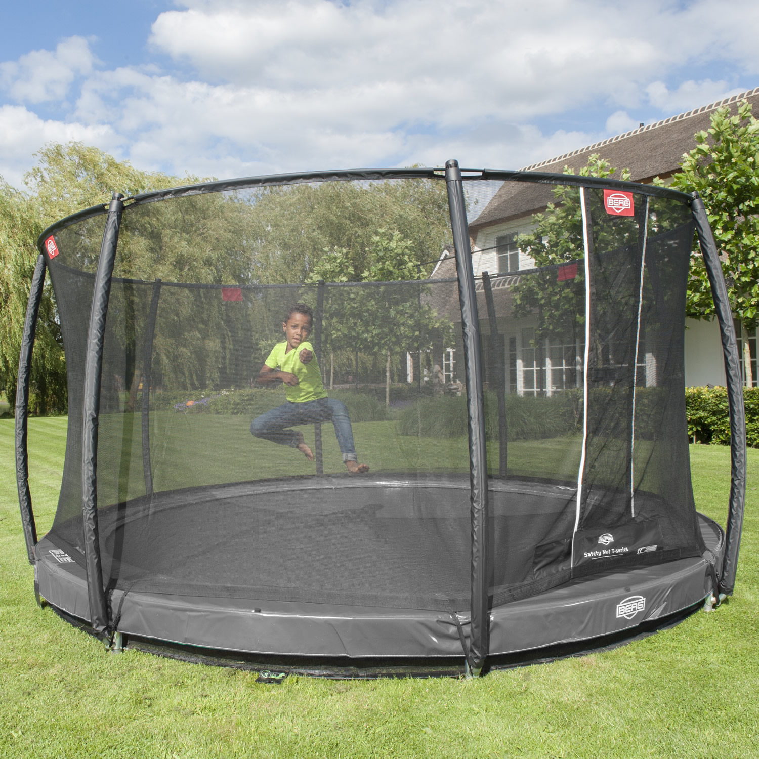 chauffør mus eller rotte Musling Berg Elite InGround 430 Grey incl. Safety Net Deluxe - Best quality,  biggest choice