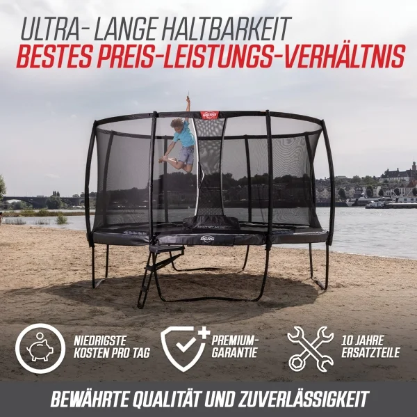 Berg Grand Elite 520 Grey incl. Safety Net Deluxe (2024)